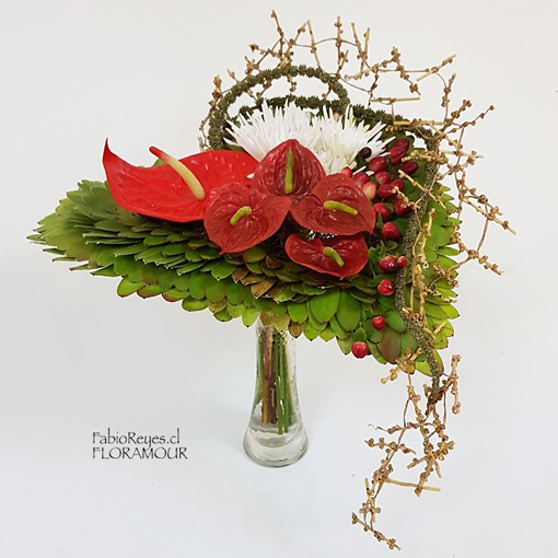 Diseño natural - Fabio Reyes Allel Escuela Chilena de Arte Floral Inscripciones 998705440